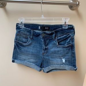 Kut from the Cloth Denim Cuffed Shorts, Size 0